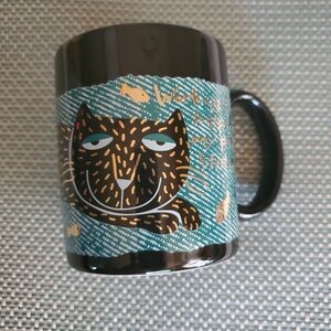 Black Cat Graphic Mug